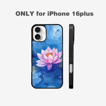 iPhone 16 Plus Case — Monet Water Lilies Painting Pattern, Personalized Phone Case