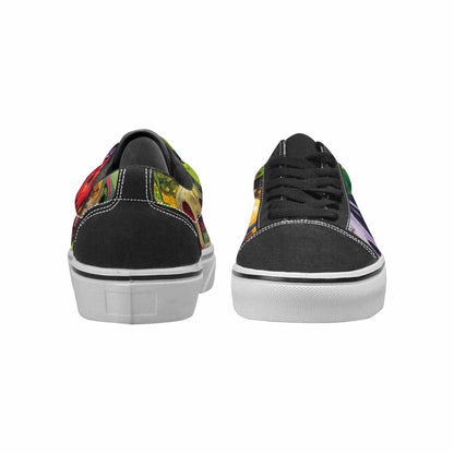 WOMEN'S Aliens  Camo Melting Lace-Up Canvas Aesthetic Shoes