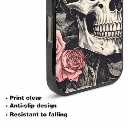 iPhone 15 Pro Max Case — 20 Skulls Overlapping Seamless Tileable Pattern, Customized Protective Case