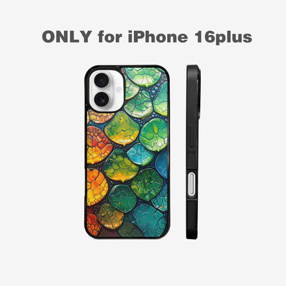 iPhone 16 Plus Case — Reptile Scale Full Color Vibrant Reptile, Custom Printed Phone Case