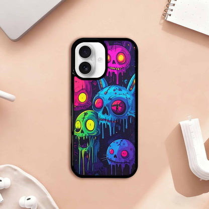 iPhone 17 Case — Mixed Toxic Glow Creature Cartoon Cute, Original Design Phone Case