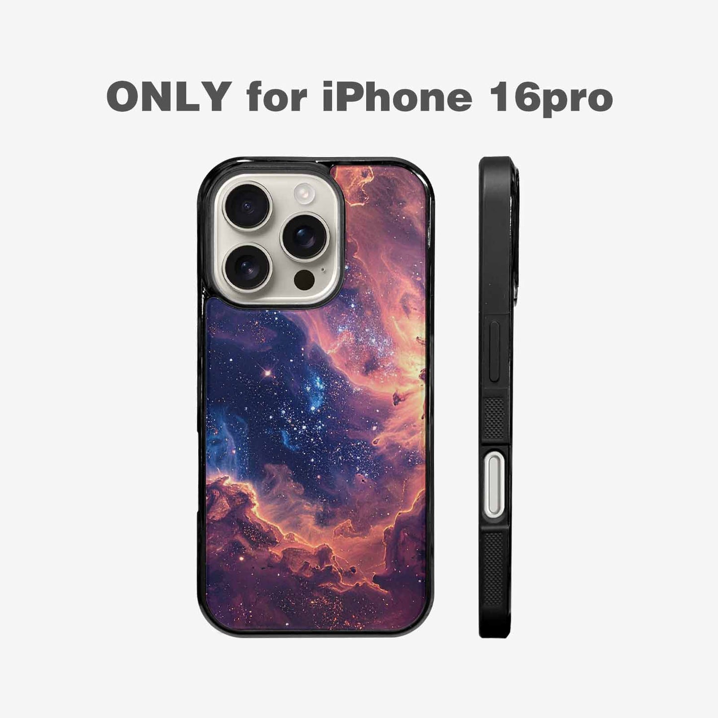 iPhone 16 Pro Case — Nebula Texture With Dense Star Cluster, Personalized Phone Case