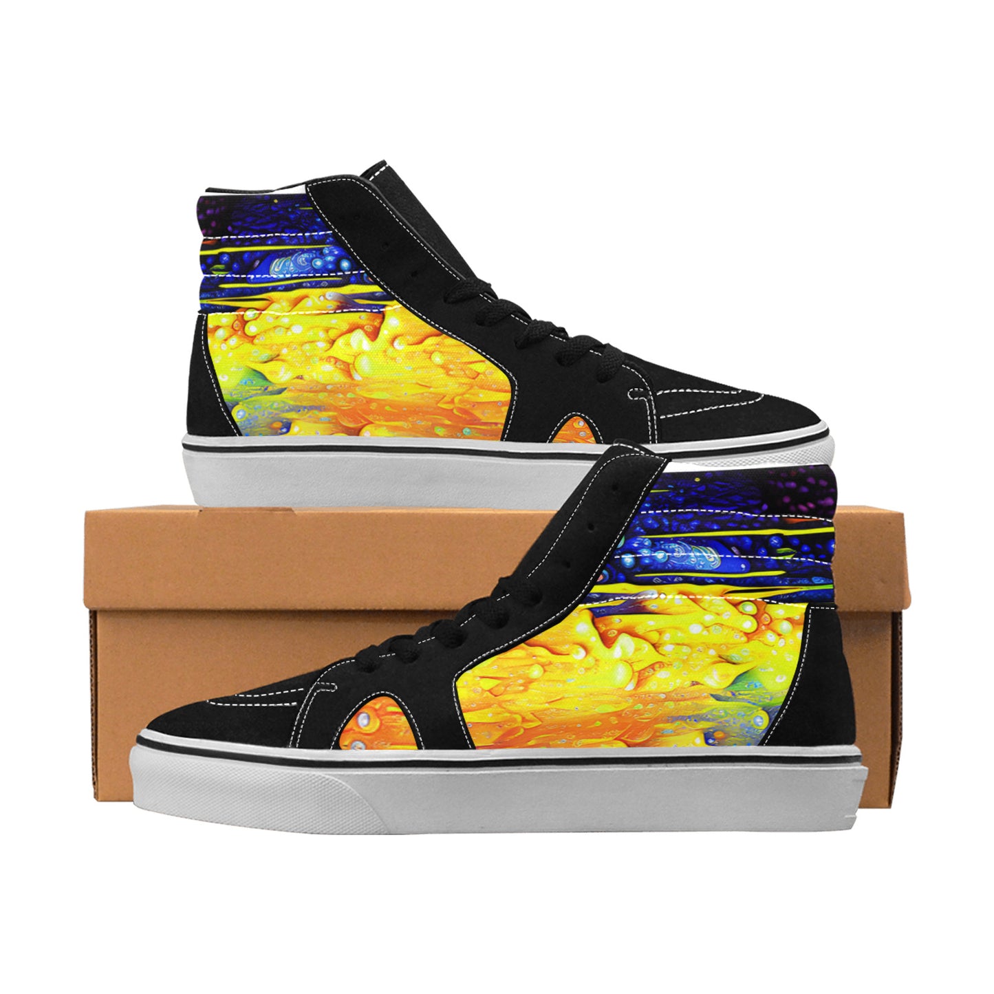 WOMEN'S Acid Drip 7 High Top Skateboarding Grunge Sneakers