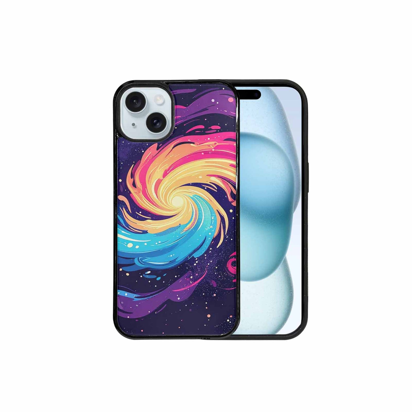 iPhone 15 Plus Case — Love Wins Galaxy Seamless Pattern Vibrant, Custom Designed Case Cover