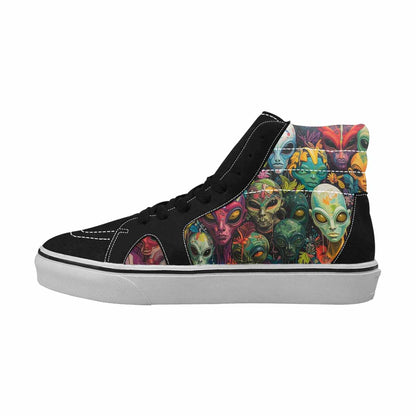 MEN'S Aliens High Top Canvas Dreamcore Custom Shoes