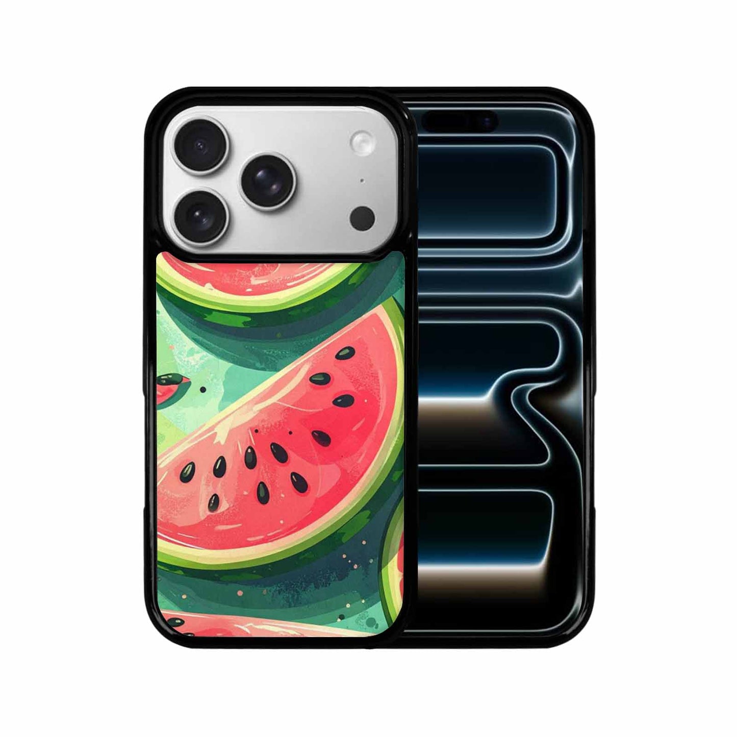 iPhone 17 Pro Case — Pastel St Patricks Watermelon Original Art, Custom Art Phone Cover
