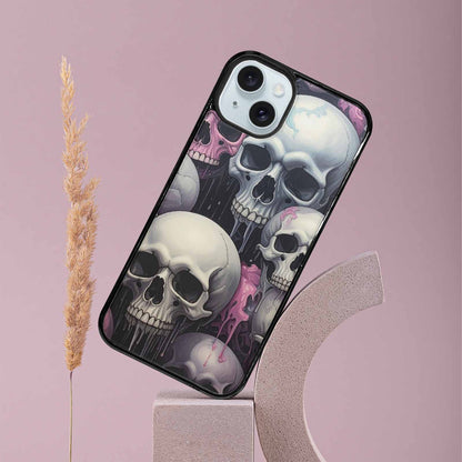 iPhone 15 Plus Case — Dark Black And White Color Tone, Unique Phone Case Design