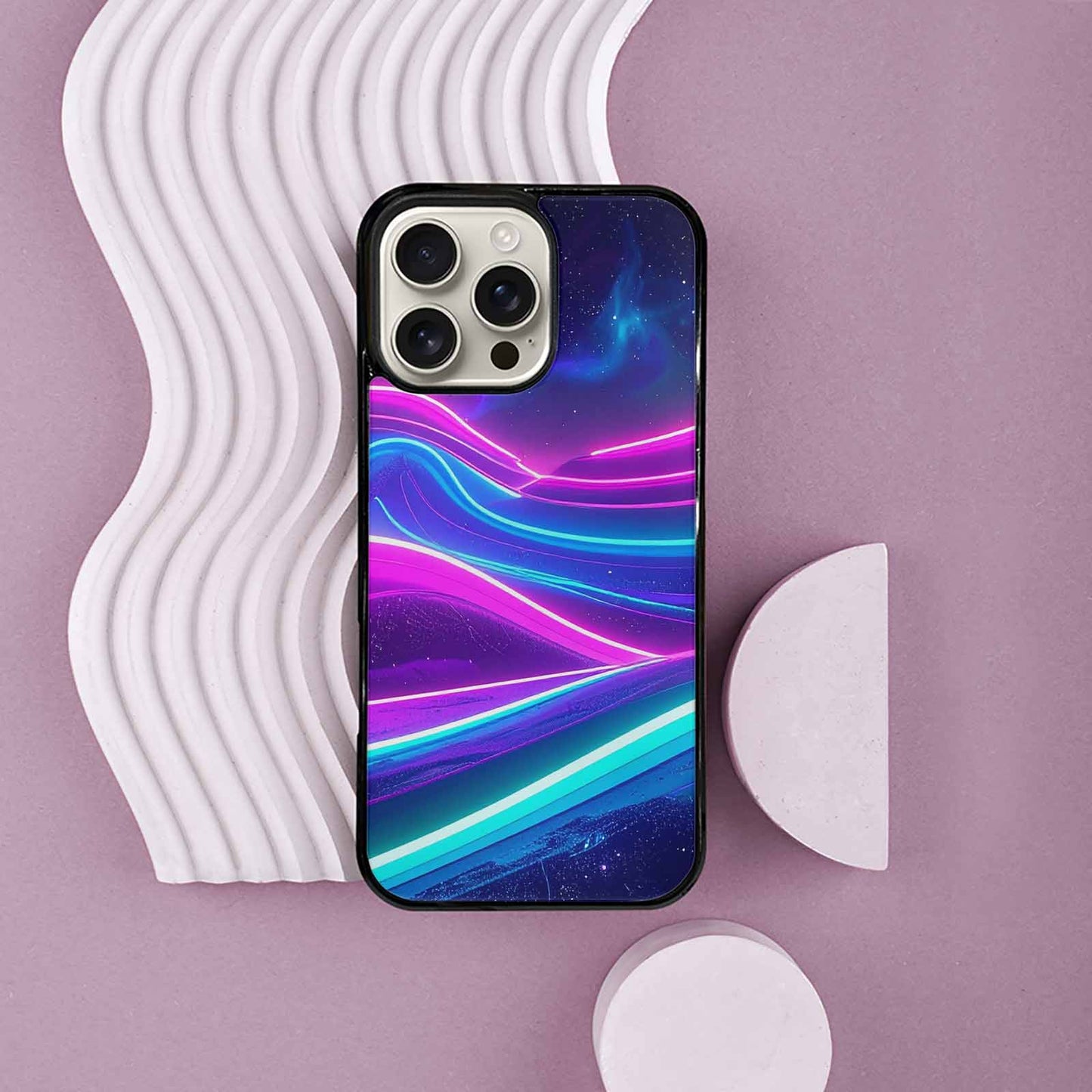 iPhone 16 Pro Max Case — 80s Neon Cartoon, Personalized Phone Case