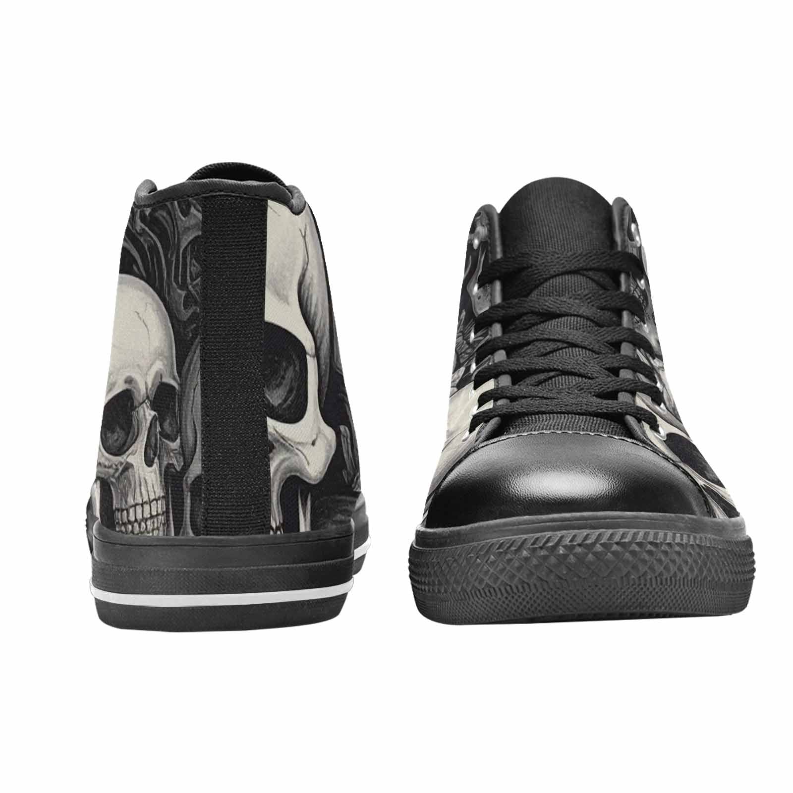 MEN'S Skulls - Classic High Top Canvas Dark Academia Custom Shoes