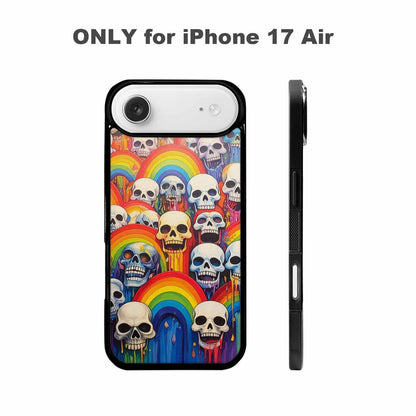 iPhone 17 Air Case — Rainbow From Skulls Mouth Skulls Gothic, Unique Phone Case Design