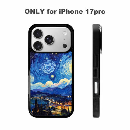 iPhone 17 Pro Case — Starry Night Van Gogh Paint Galaxy, Customized Protective Case