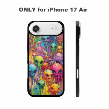 iPhone 17 Air Case — Melting Aliens Pattern Hundreds Of Alien, Personalized Phone Case