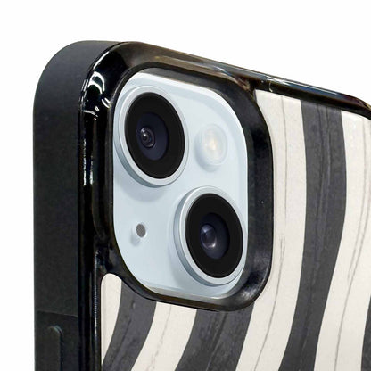 iPhone 15 Plus Case — Modern Zebra Stripe, Unique Phone Case Design