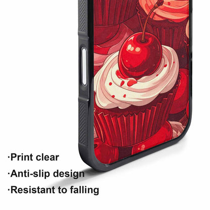 iPhone 17 Air Case — Retro Cherry Cupcake Retro Vintage, Custom Made Phone Cover
