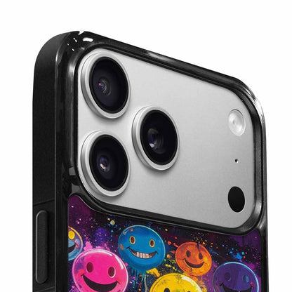 iPhone 17 Pro Case — Smiley Faces Glow Smiley Faces Original, Custom Designed Case Cover