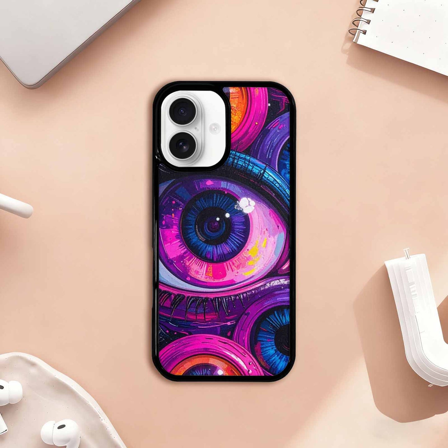 iPhone 17 Case — Seamless Tileable Pattern Of Cartoon Cute, Custom Phone Case