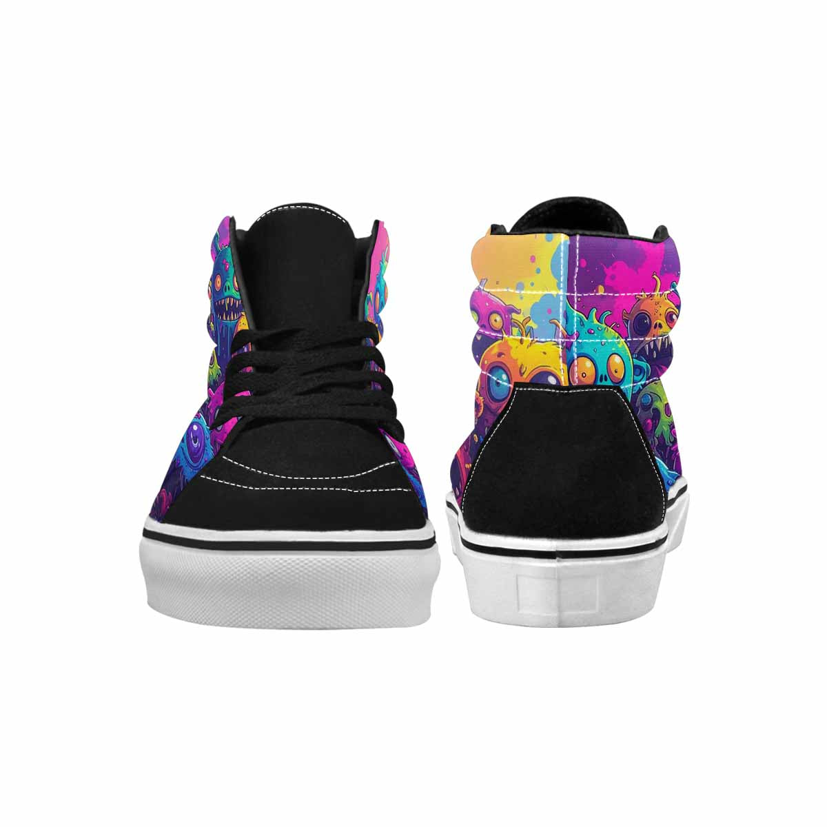 MEN'S Overlapping Endlessly No Empty High Top Canvas Dark Academia Custom Sneakers