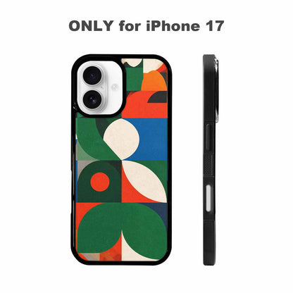 iPhone 17 Case — Memphis Art Pattern (1) Retro Vintage, Custom Art Phone Cover