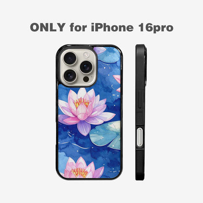 iPhone 16 Pro Case — Monet Water Lilies Painting Pattern, Personalized Phone Case