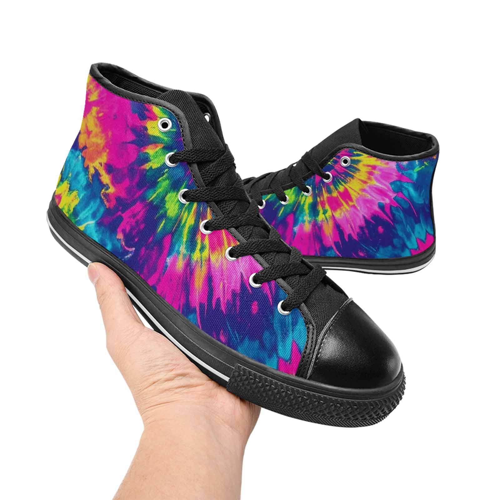 MEN'S Tie Dye - High Top Canvas Vivid Shoes