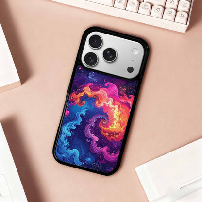 iPhone 17 Pro Case — Rose Galaxy Art Seamless Pattern Galaxy, Custom Phone Case