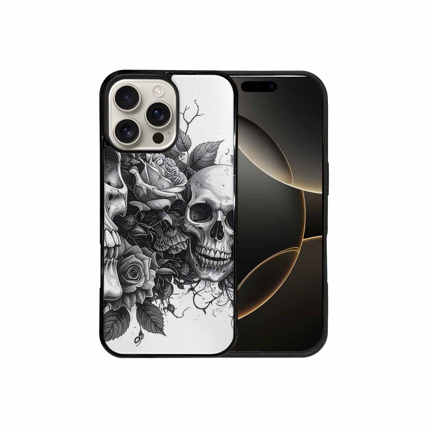 iPhone 16 Pro Max Case — Skull Gothic Art Dark Original, Custom Designed Case Cover