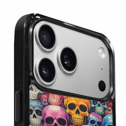iPhone 17 Pro Case — Skulls General Skulls Pattern Hundreds Gothic, Custom Printed Phone Case