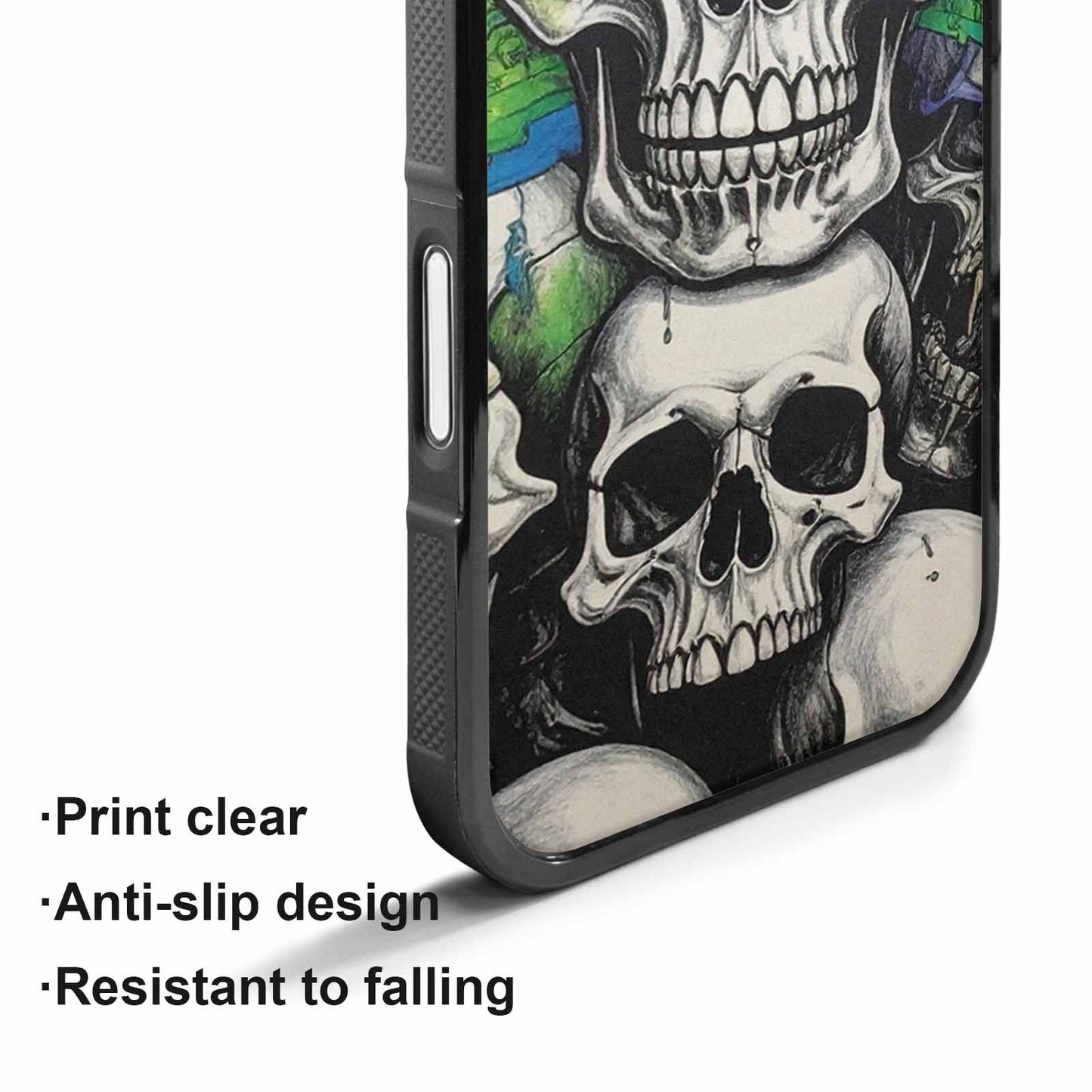 iPhone 17 Case — Rainbow From Skull\'s Mouth Gothic Skulls, Custom Made Phone Cover
