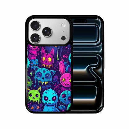 iPhone 17 Pro Case — Mixed Toxic Glow Creature Pattern Cartoon, Original Design Phone Case