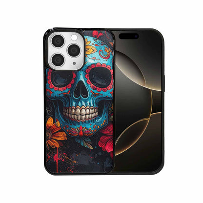 iPhone 15 Pro Max Case — Graffiti Skull Art Seamless Pattern Vibrant, Custom Made Phone Cover