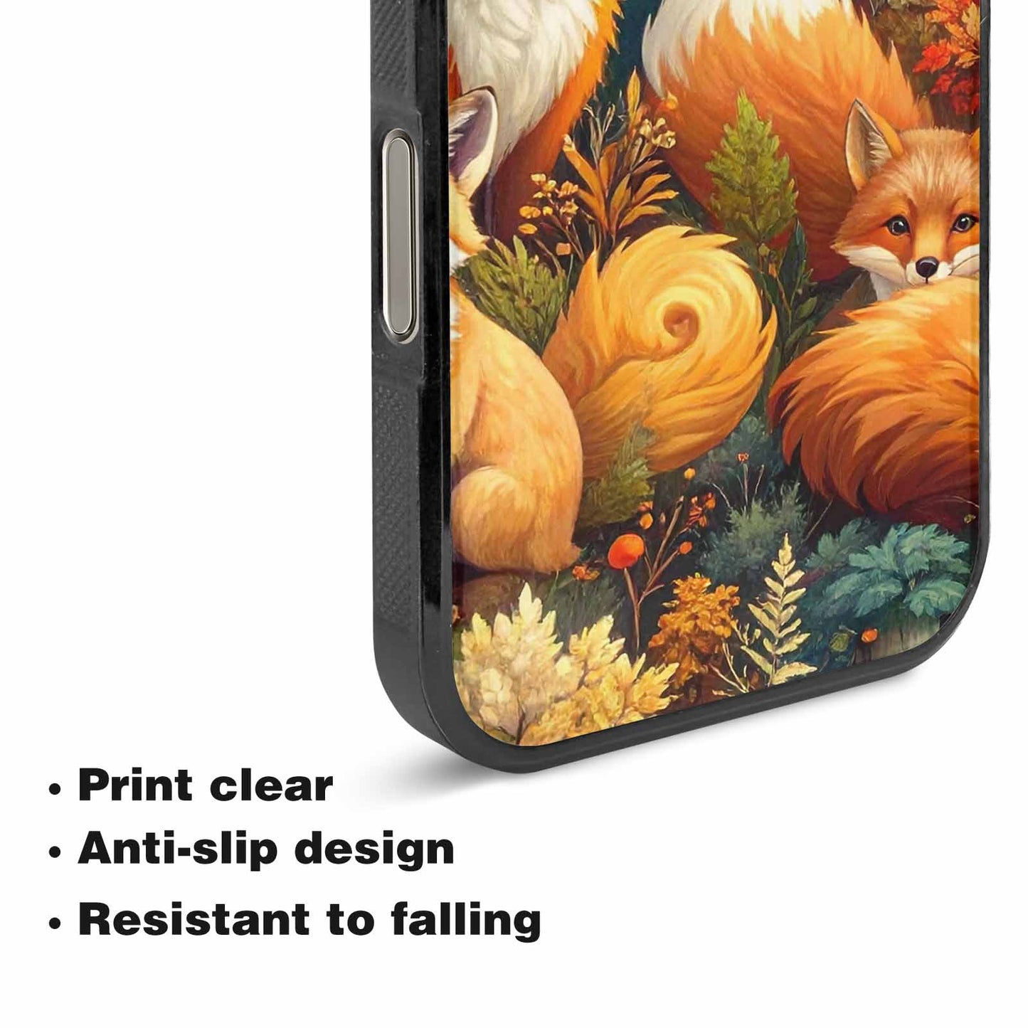 iPhone 16 Pro Case — Fox Forest Fox Forest Pattern Hundreds, Unique Phone Case Design