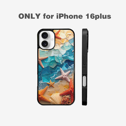 iPhone 16 Plus Case — Starfish Cluster Starfish Cluster Pattern Hundreds, Custom Made Phone Cover