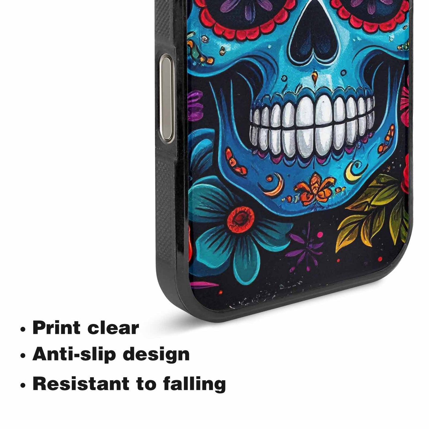 iPhone 16 Pro Case — Graffiti Skull Art Seamless Pattern Vibrant, Custom Art Phone Cover