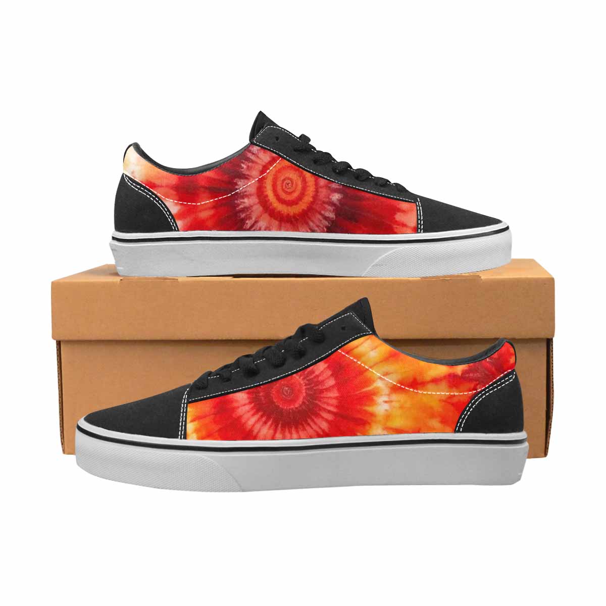 WOMEN'S Tie Dye - Canvas Lace-Up Aesthetic Custom Shoes