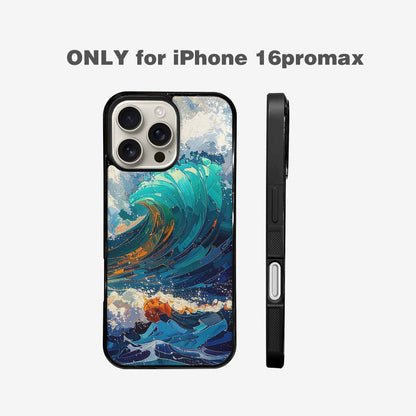 iPhone 16 Pro Max Case — Wave Crest Splash Wave Crest Splash, Personalized Phone Case