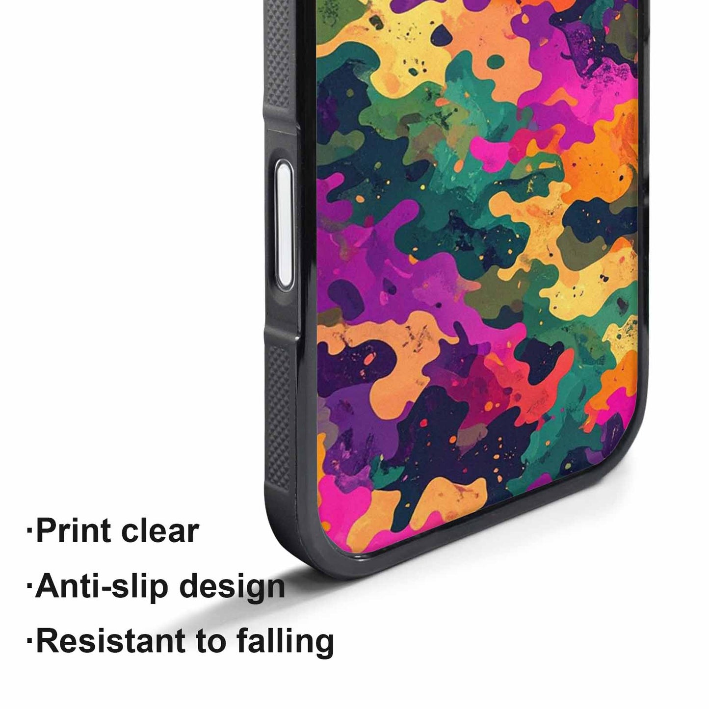 iPhone 17 Pro Case — Small Military Camouflage Blotch Pattern Camo, Customized Protective Case