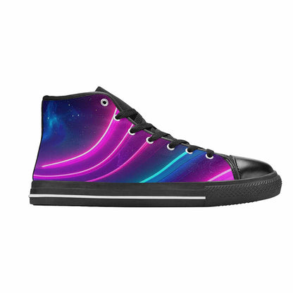 MEN'S 80S Neon Cartoon High Top Canvas Neon Fantasy Sneakers