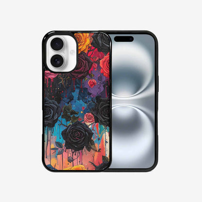 iPhone 16 Case — Gothic Rose Gothic Roses Pattern Hundreds, Original Design Phone Case