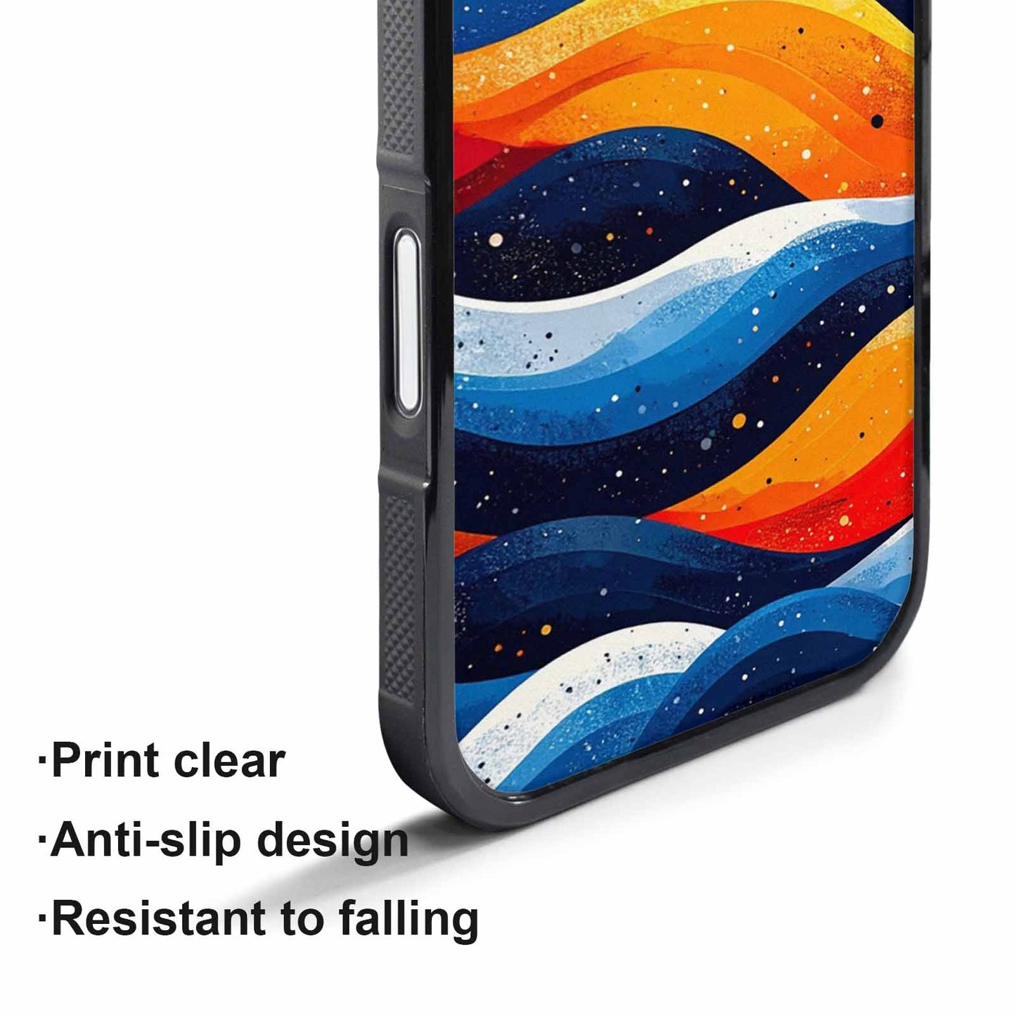 iPhone 17 Pro Case — Glossy Winter Wave Seamless Cartoon Cute, Custom Designed Case Cover