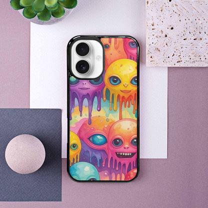 iPhone 16 Case — Aliens Tie Dyemelting Aliens P, Personalized Phone Case