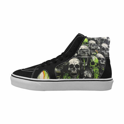 MEN'S Rainbow From Skull S High Top Canvas Y2K Custom Shoes