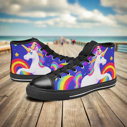 Butterfly Rainbow Earthy Brown Unique WOMEN Bold Art - Freaky Shoes | Custom Art Sneakers