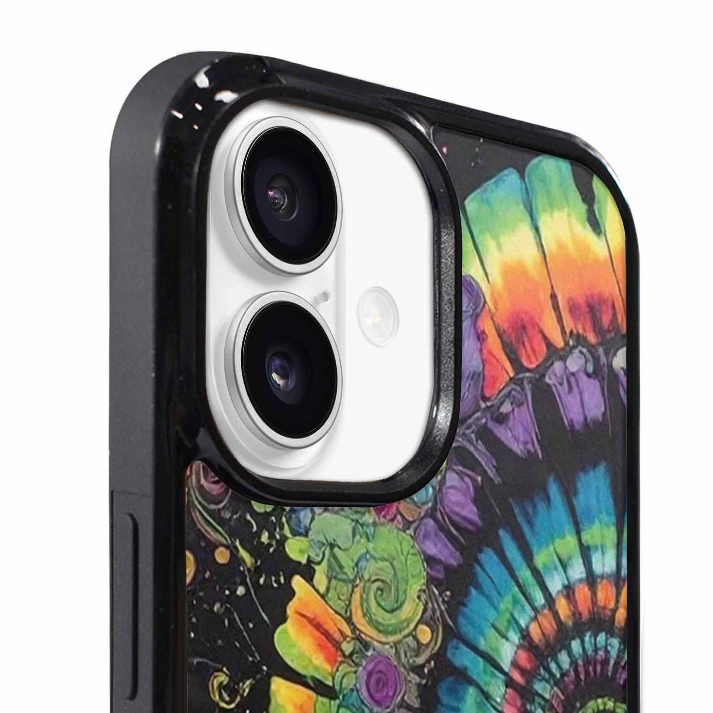 iPhone 17 Case — Black &amp; Green Ink Tie Dye, Custom Art Phone Cover