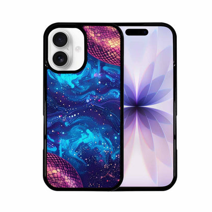 iPhone 17 Case — Galaxy Snake Print Galaxy Space, Original Design Phone Case