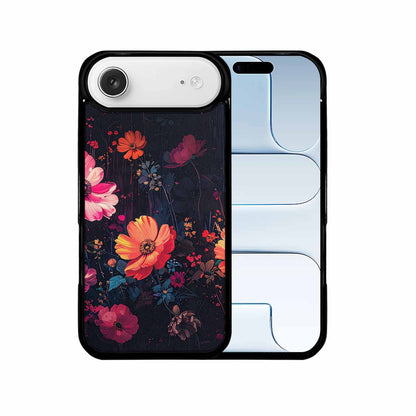 iPhone 17 Air Case — Shadowy Glitch Floral Pattern Hundreds Floral, Custom Print Case Cover