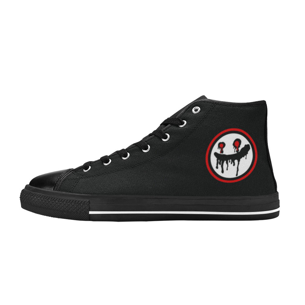 WOMEN'S High Tops Freaky Shoes High Top Canvas Vivid Custom Shoes