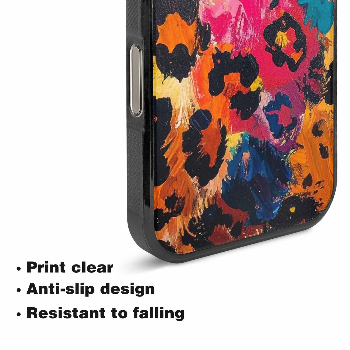 iPhone 16 Pro Max Case — Full Color Vibrant Animal Print Animal, Custom Printed Phone Case