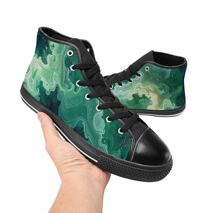WOMEN'S Galaxy Art - High Top Canvas Dreamcore Shoes