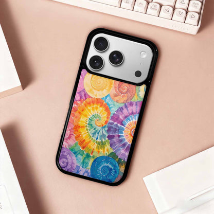 iPhone 17 Pro Case — Tie Dye Swirls Tie Dye Tie, Personalized Phone Case