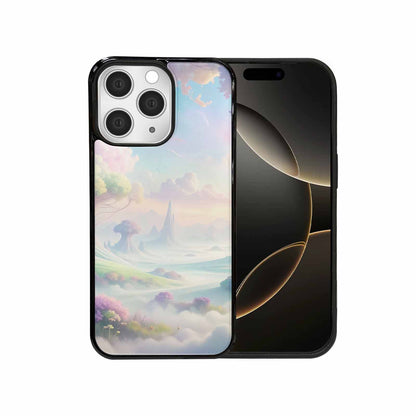 iPhone 15 Pro Max Case — Surrealist Dreamscape Illustration Pattern, Custom Printed Phone Case